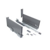 Zásuvkový výsuv Futura, vysoký 172 mm, antracitový 450mm