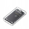 Disková kapsa Orico TC10-MS MSATA USB-C 3.2 5Gb/s - priehľadná