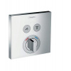 HansGrohe Shower Select - Batéria pod omietku na 2 spotrebiče, chróm 15768000