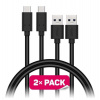 CONNECT IT Wirez USB-C (Type C) - USB, černý, 1 m (2 ks v balení) (CCA-5006-BK)