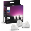 Philips Hue Biela & Col. Amb. GU10 Dreierpack 3x350lm/