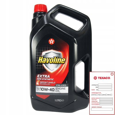 Texaco Havoline Extra Semi Syntetic 10W40 5L (Texaco Havoline Extra Semi Syntetic 10W40 5L)