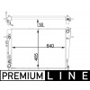 MAHLE Chladič, chlazení motoru BEHR *** PREMIUM LINE *** CR 1406 000P