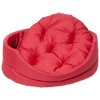 Posteľ DOG FANTASY oválna s vankúšom červená 48 cm 1 ks