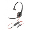 HP Inc. Poly Blackwire 3215 náhlavní souprava, 3.5 mm jack + USB-C/A adaptér, mono (bulk) 8X227A6