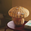 Nordlux Stolová lampa Allie, ratan, tvar hríbu, prírodná hnedá - 2412765060