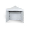 Nožnicový Párty stan 3x3m Oceľový PREMIUM - 4ks plné bočnice farba Biela
