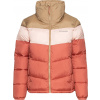 Dámska bunda Columbia Pufffect Color Blocked Jacket Dark Coral, Pea rM