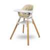 CARETERO Jedálenská stolička Bravo beige 58x63x90 krémová