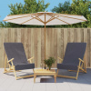 vidaXL Plážové uteráky 2 ks antracitové 60x135 cm látka 400 GSM - Antracitová - 202347-136026