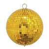 Eurolite Zrkadlová guľa 15 cm, zlatá