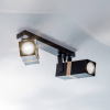 Eko-Light Stropné bodové svetlá Vidar, čierne, 2-plameňové - MLP5401