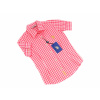 Detská košeľa - Krátke rukávy pre deti 110, ECRU, Pink (Drobná košeľa blúzka USA Polo Assn. 5-6 rokov 110)
