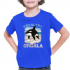Orcalero Orcala - kosatka v topánkach - Italian Brainrot - detské tričko s potlačou - Tričkový | 9 | 11 | Modrý