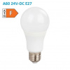 Diolamp SMD LED žiarovka matná Special Voltage A60 10W/24V-DC/E27/6000K/910Lm/230°