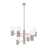 Sollux Lighting Luster Halo, 6x biele sklenené tienidlo, tp