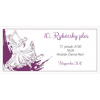 50 ks Vstupenka na ples pozvánka 21 x 10 cm