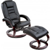 Tectake 403849 s taburetom tv-star čierne