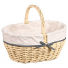 Kesper Nákupní košík s textilní vložkou, 45 x 34 cm, vrbový 17697