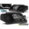 predné svetlá Volkswagen Passat 3C, 2005-2010, LED Daylight, čierne s DRL