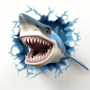 CUKROVÁ TLAČ jedlý obrázok na tortu Cukrová hmota Ryby Rybár Žralok Shark #4