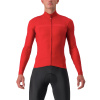 Castelli PRO Thermal MID LS, Pompeian red Veľkosť: 3XL Mierne zateplený dres do prechodného obdobia