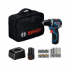BOSCH Vŕtací skrutkovač GSR 12V-32 (2x2.0Ah, GAL 12V-20, 24 kusov AC, Carton sleeve, B) 06019N7006