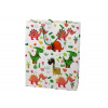 mamido Papierová darčeková taška Farebné dinosaury a palmy 32 cm x 26 cm x 10 cm