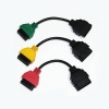 FIAT ALFA GREEN YELLOW RED A1 A2 A3 sada redukcí pro Motor, ABS, posilovač, airbag, CAN redukce OBD2 červená žlutá zelená multiecuscan (DIAGNOSTIKA OBD)