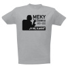 Tričko s potlačou Meky Žbirka pánské Šedá melír XS