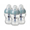 Tommee Tippee Bottle Set 3x260 ml 0m+ (Podnos na podnos STOKKE Tripp Trapp - Storm Grey)