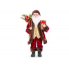 MagicHome Vianoce 8091319 Dekorácia Santa s darčekmi, 80 cm