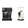 Ascaso Steel UNO PID, Black&Wood + Eureka Mignon Perfetto, CR white