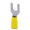 Phoenix Contact 3240044 vidlicové káblové oko 4 mm² 6 mm² Ø otvoru=6.50 mm čiastočne izolované žltá 25 ks; 3240044