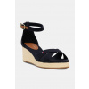Sandále Tommy Hilfiger FLAG CRISS-CROS MID WEDGE ESPAD FW0FW08481 tmavomodrá EUR 40