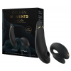 Womanizer Golden Moments 2 - stimulátor klitorisu a párový vibrátor (čierny)