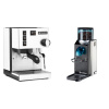 Rancilio Silvia BC, white + Rancilio Rocky Doserless