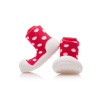 ATTIPAS Topánočky Polka Dot AD06 Red L veľ.21,5, 116-125 mm