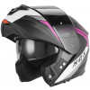 NOX přilba N968 SHIFT 2026, černá matná,bílá,růžová, vel. S
