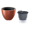 PROSPERPLAST Kvetináč s vkladem HEOS měď 29,8cm