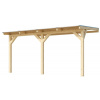 Drevená zahradná pergola 672 (4,3x3,7 m)