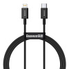 Baseus CATLYS-A01 Superior Fast Charging Dátový Kábel USB-C to Lightning 20W 1m Black (6953156205307)
