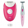 Braun - Epilátor SE3-202 Silk épil 3, ružová 7500435224956