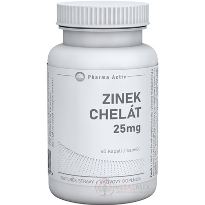 Pharma Activ ZINOK Chelát 25 mg cps 60 ks