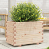 Záhradný kvetináč, 70x40x49,5 cm, masívne borovicové drevo