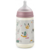 SUAVINEX | Kojenecká láhev 270 ml M Walk - růžová