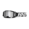 Okuliare 100% ARmatic Goggle Black - Mirror Silver Flash Lens