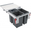 Odpadkový koš Franke Garbo 50-3, 1x 8 l + 2x 12 l 121.0200.691