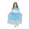Kostým pre dievča - Kostým princeznej Giirca, 134-146 (Detské detské kostýmy modré 129-144 cm)