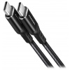 AXAGON BUCM-CM20AB, HQ kabel USB-C USB-C, 2m, USB 2.0, PD 60W 3A, ALU, oplet, černý